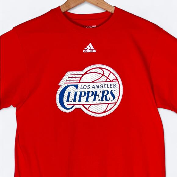 Los Angeles Clippers Adidas Go-To Tee T-Shirt Size M 2010s NBA Basketball Cotton - Picture 1 of 7